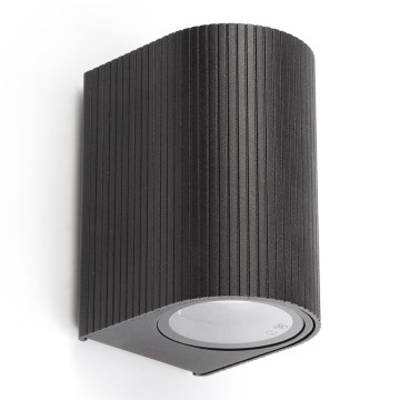 FARO 70322 - ESTELA Outdoor Wall Light 1x GU10/5W/230V IP65 Black