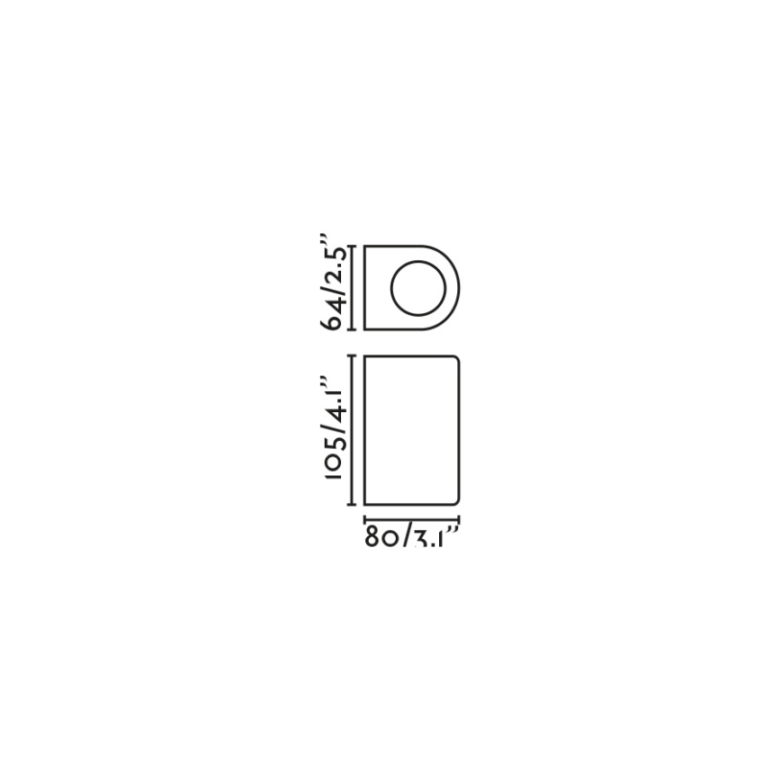 FARO 70323 - ESTELA Outdoor Wall Light 1x GU10/5W/230V IP65 White