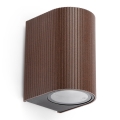 FARO 70324 - Outdoor wall light ESTELA 1xGU10/5W/230V IP65 brown