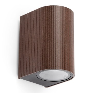 FARO 70324 - Outdoor wall light ESTELA 1xGU10/5W/230V IP65 brown