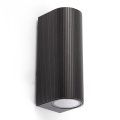 FARO 70327 - ESTELA Outdoor Wall Light 2x GU10/5W/230V IP65 Black