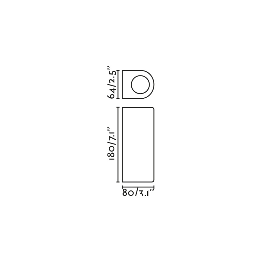 FARO 70329 - Outdoor wall light ESTELA 2xGU10/5W/230V IP65 brown