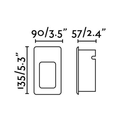 FARO 70396 - LED Outdoor suspended ceiling light NASE-2 LED/3W/230V IP44