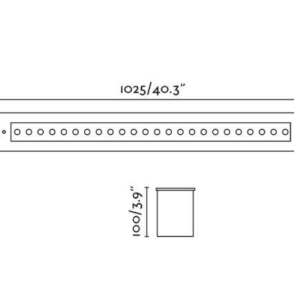 FARO 70448 - LED Outdoor recessed light GRAVA LED/42W/24V IP67