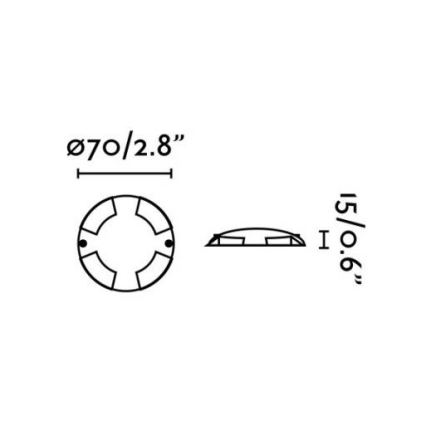 FARO 70564 - LED Outdoor recessed light KEENAN-3 LED/1W/12V IP67