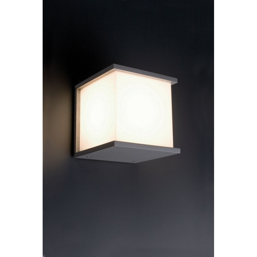FARO 70689 - Outdoor wall light KUBICK 1xE27/60W/100-240V IP44