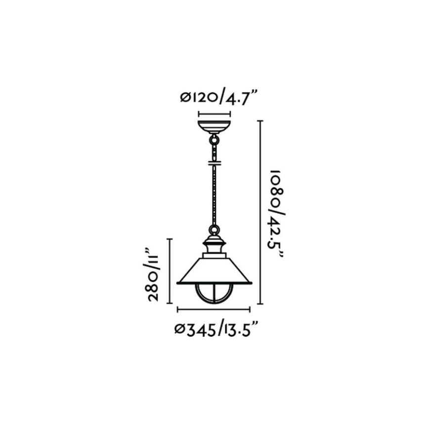 FARO 71139 - Outdoor pendant light NAUTICA 1xE27/11W/230V