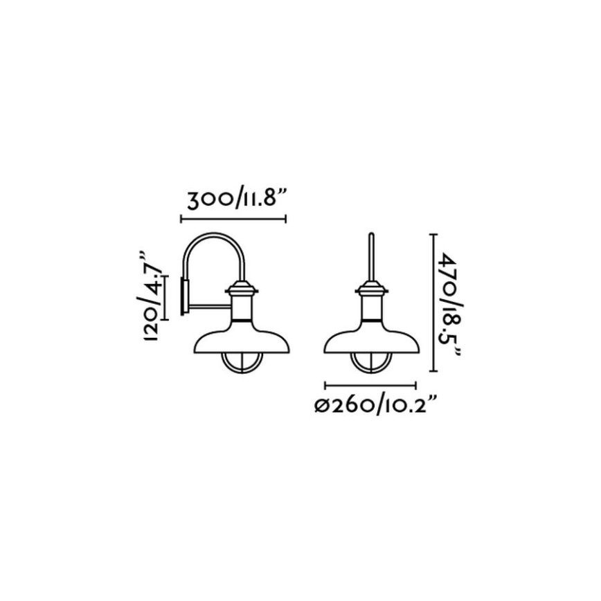 FARO 71140 - Outdoor wall light ESTORIL 1xE27/60W/230V