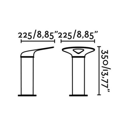 FARO 71224 - LED Outdoor lamp LOTUS LED/18W/230V IP65