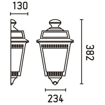 FARO 71424 - Outdoor wall light ARGOT 1xE27/100W/230V IP44