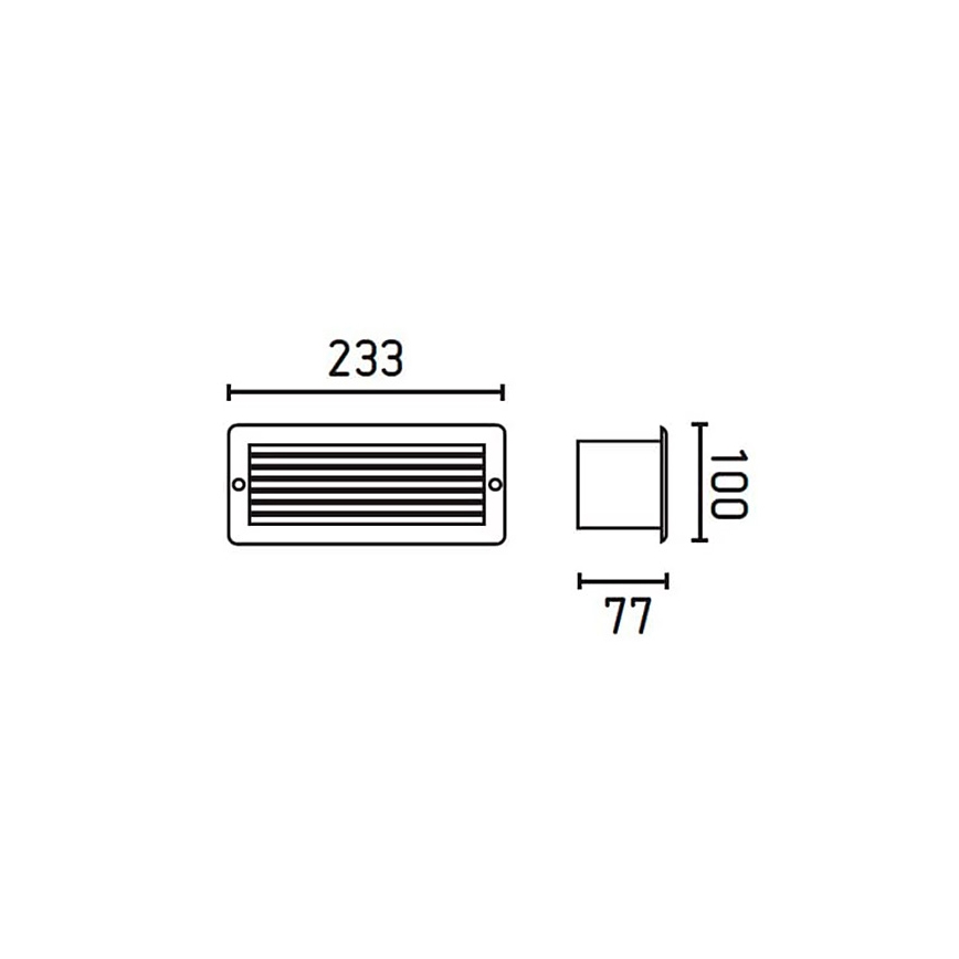 FARO 71480 - Outdoor wall light  ESCA 1xE27/40W/230V IP44