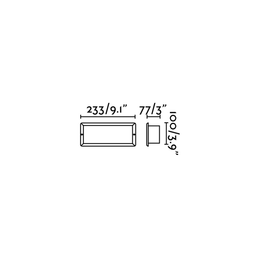 FARO 71491 - Outdoor recessed light LISO 1xE27/40W/230V IP44