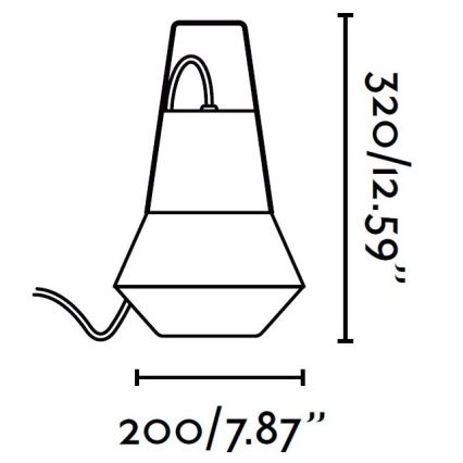 FARO 71562 - Outdoor pendant light CAT 1xE27/20W/230V IP54