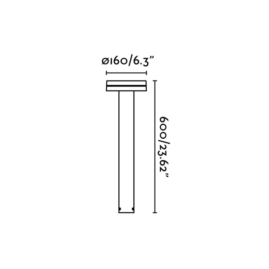 FARO 71948 - LED Outdoor lamp ESPOT LED/9W/230V 2200/2700/3200/4000K IK07 IP65 60 cm anthracite