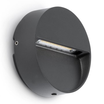 FARO 71960 - DUNE LED Staircase Light LED/3W/230V 2200/2700/3200/4000K IP65 Anthracite, Round