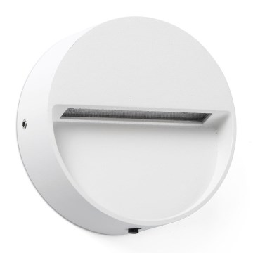 FARO 71961 - DUNE LED stair light LED/3W/230V 2200/2700/3200/4000K IP65 white round