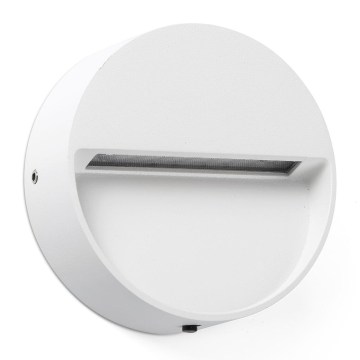 FARO 71961 - DUNE LED Staircase Light LED/3W/230V 2200/2700/3200/4000K IP65 White Round