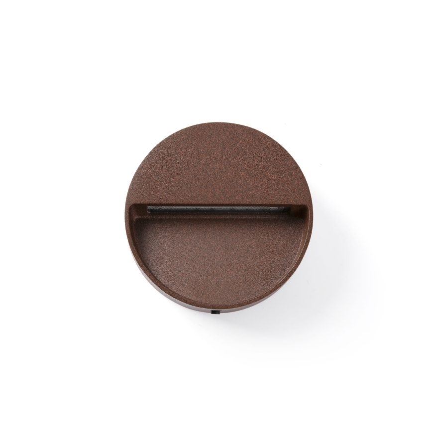FARO 71962 - LED Staircase Light DUNE LED/3W/230V 2200/2700/3200/4000K IP65 round brown