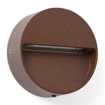 FARO 71962 - LED Staircase Light DUNE LED/3W/230V 2200/2700/3200/4000K IP65 round brown