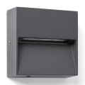FARO 71963 - DUNE LED Staircase Light LED/3W/230V 2200/2700/3200/4000K IP65 Anthracite Square