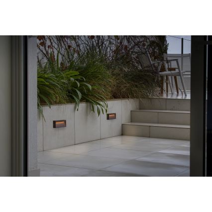 FARO 71968 - DUNE LED stair light LED/6W/230V 2200/2700/3200/4000K IP65 brown rectangular