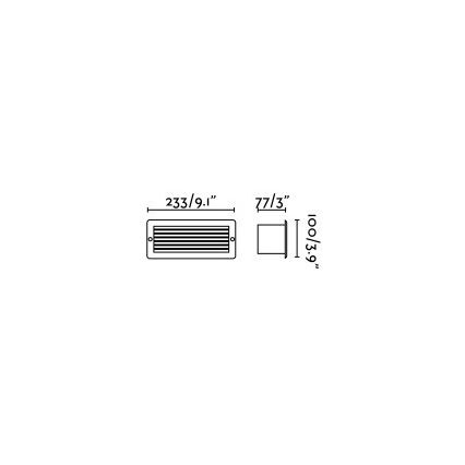 FARO 72095 - LED Outdoor suspended ceiling light STRIPE-1 LED/5W/230V IP54