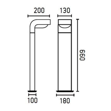 FARO 74411 - Outdoor lamp KLAMP 1xE27/15W/230V IP44