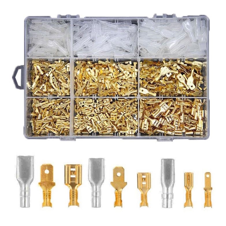 Faston connectors, sockets, caps 2.8-4.8-6.3mm - set 900pcs