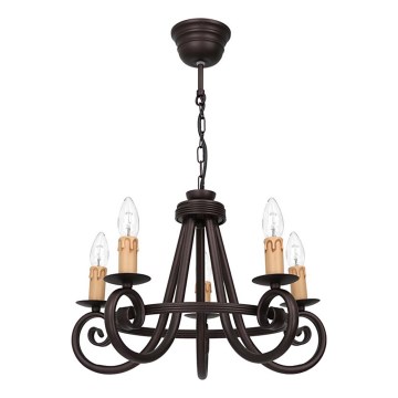 FAUST chain-hung chandelier 5xE14/15W/230V