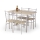FAUST dining set, metal/Sonoma Oak