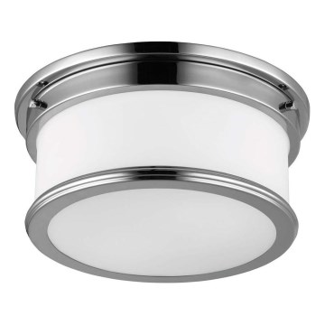 Feiss - Bathroom ceiling light PAYNE 2xE27/60W/230V IP44 matte chrome
