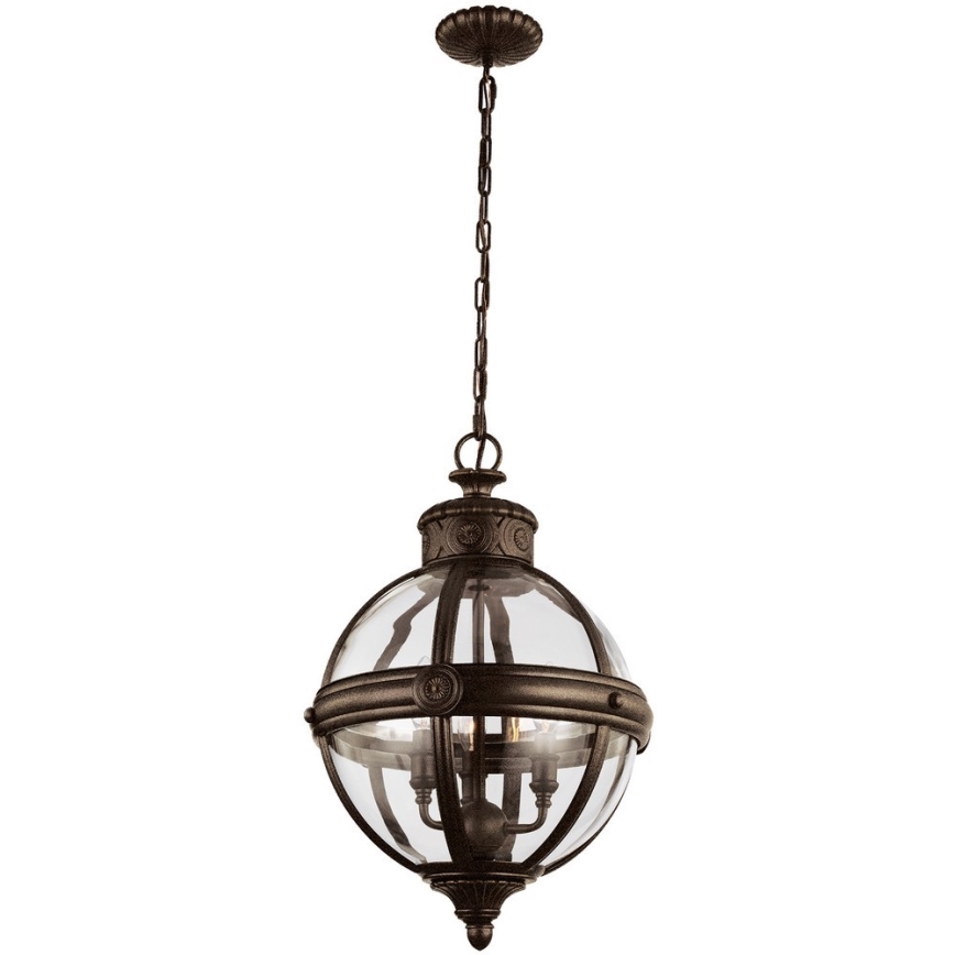 Feiss - Chandelier on a chain ADAMS 3xE14/60W/230V bronze