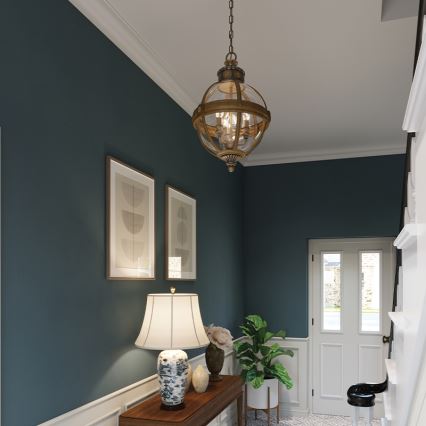 Feiss - Chandelier on a chain ADAMS 3xE14/60W/230V bronze