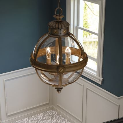 Feiss - Chandelier on a chain ADAMS 3xE14/60W/230V bronze
