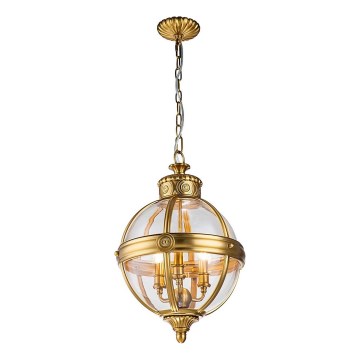 Feiss - Chandelier on a chain ADAMS 3xE14/60W/230V gold