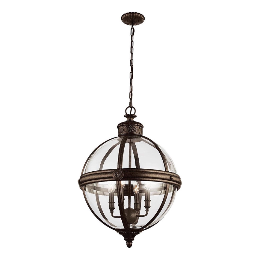 Feiss - Chandelier on a chain ADAMS 4xE14/60W/230V bronze