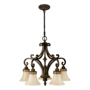 Feiss - Chandelier on a chain DRAWING ROOM 5xE27/60W/230V