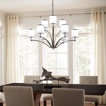 Feiss - Chandelier on a chain PROSPECT PARK 9xE27/60W/230V
