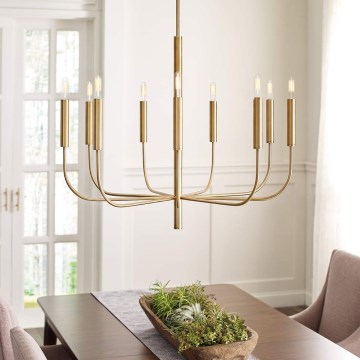 Feiss - Chandelier on a pole BRIANNA 9xE14/60W/230V