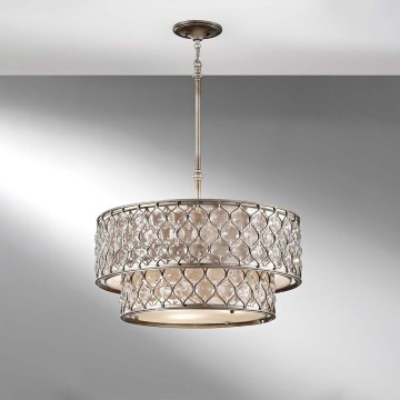 Feiss - Chandelier on a pole LUCIA 6xE27/60W/230V