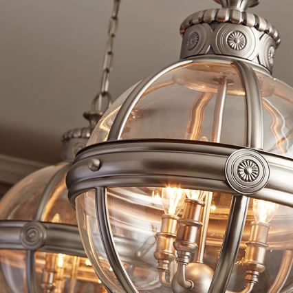 Feiss - Chandelier on a chain ADAMS 3xE14/60W/230V bronze