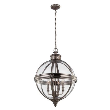 Feiss - Chandelier on a chain ADAMS 4xE14/60W/230V bronze