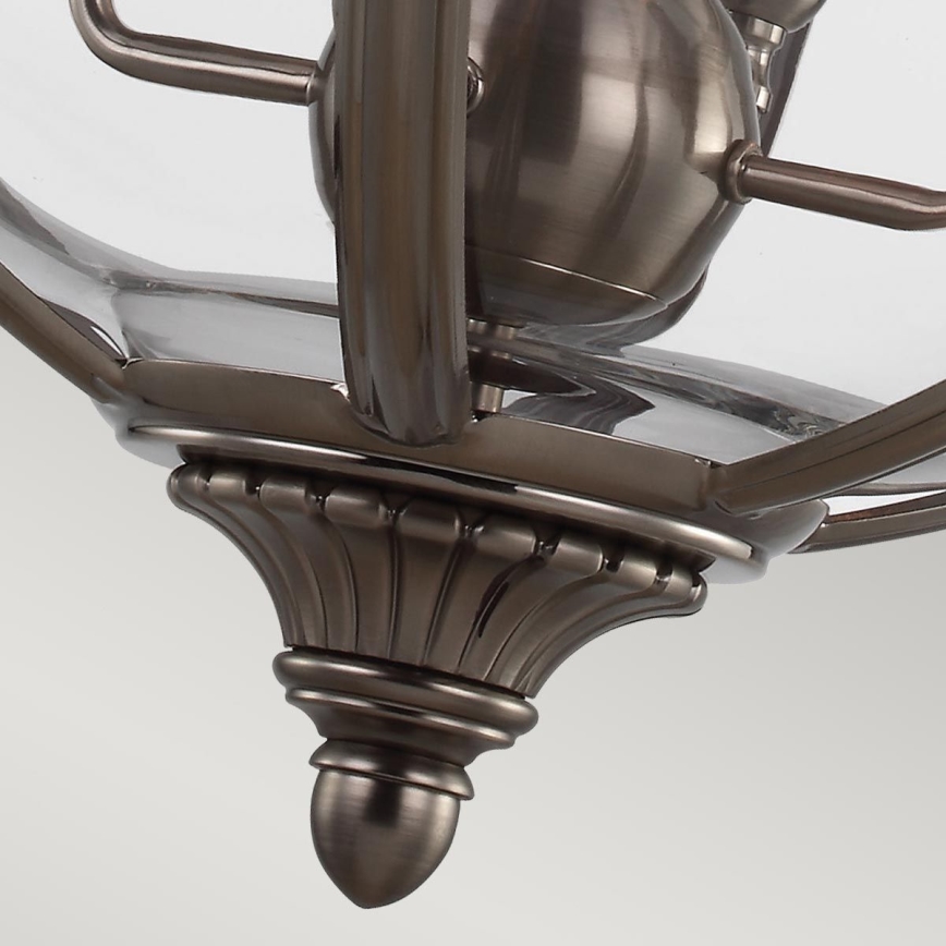 Feiss - Chandelier on a chain ADAMS 4xE14/60W/230V bronze