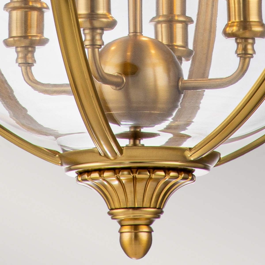 Feiss - Chandelier on a chain ADAMS 4xE14/60W/230V gold