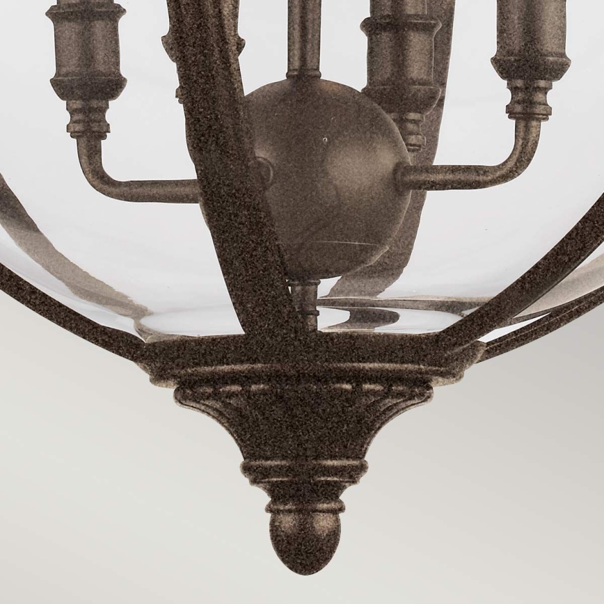 Feiss - Chandelier on a chain ADAMS 4xE14/60W/230V bronze
