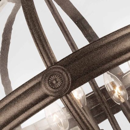Feiss - Chandelier on a chain ADAMS 4xE14/60W/230V bronze
