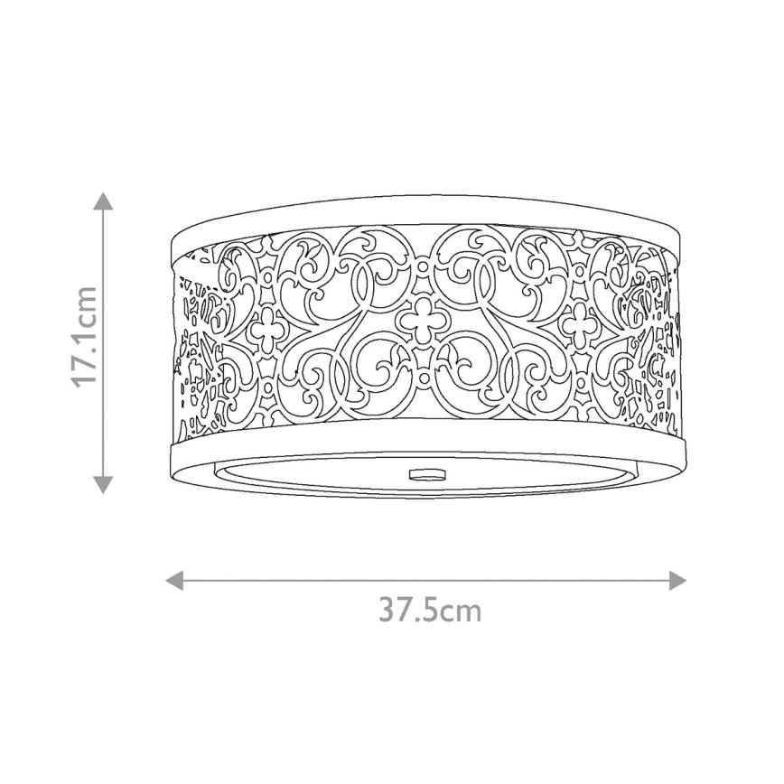 Feiss - Ceiling light ARABESQUE 2xE27/40W/230V gold