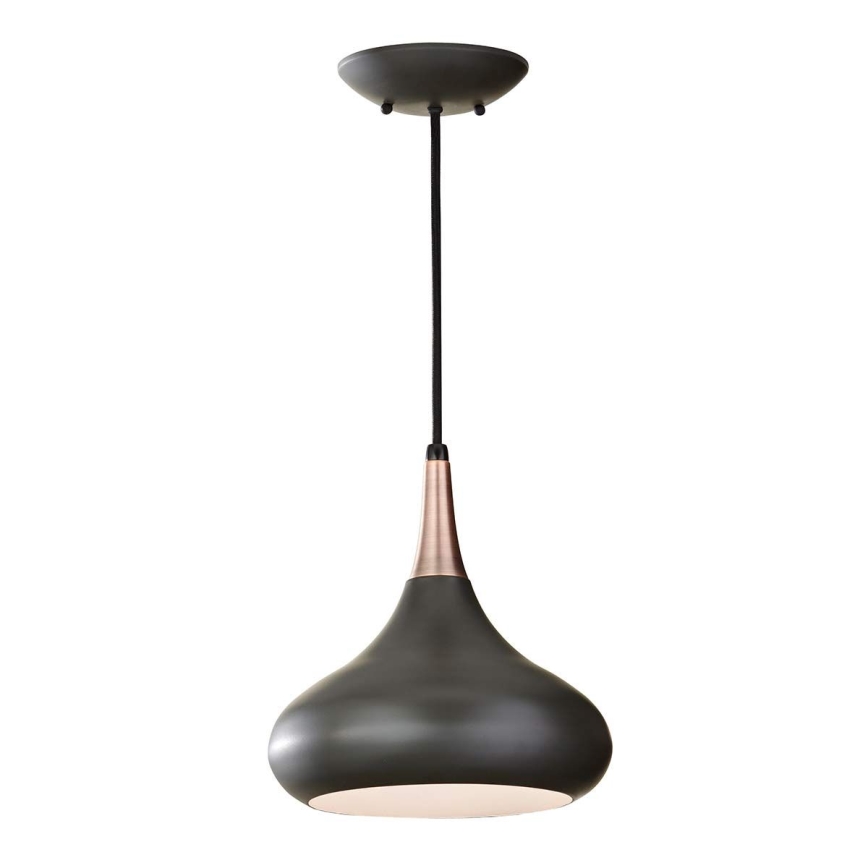 Feiss - Cable Pendant BESO 1xE27/60W/230V dia. 25.4 cm Black/Copper