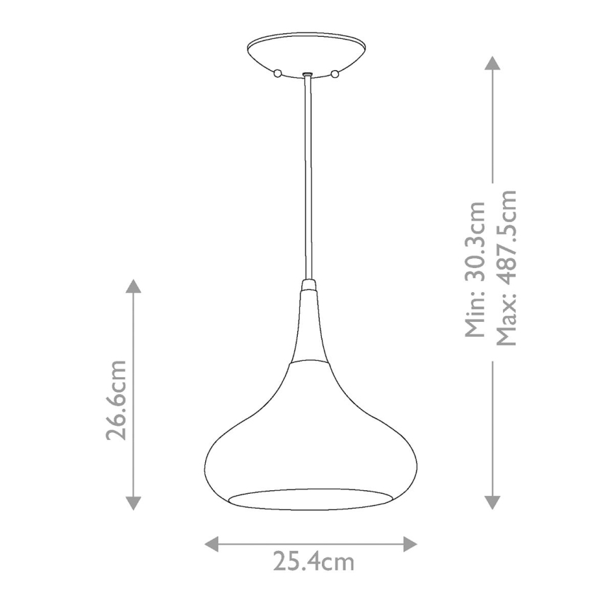 Feiss - Cable Pendant BESO 1xE27/60W/230V dia. 25.4 cm Black/Copper