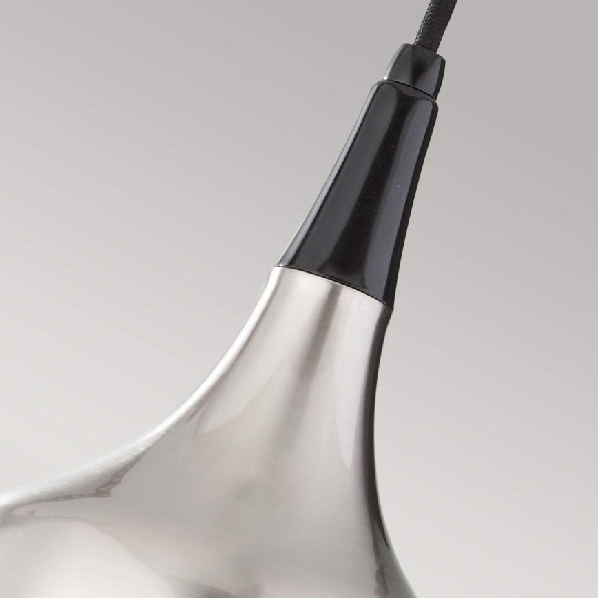 Feiss - Cable-suspended chandelier BESO 1xE27/60W/230V matte chrome/black